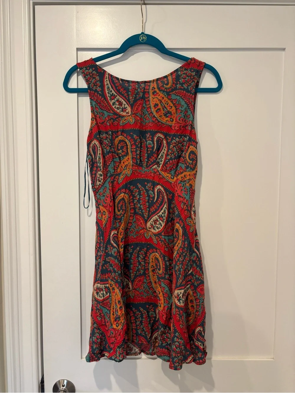 Free People Paisley Boho Sleeveless Mini Dress Size 8